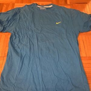 Blue Nike shirt
